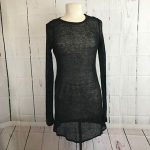 Free People Jane Eyre Black Sweater Dress Sz XS